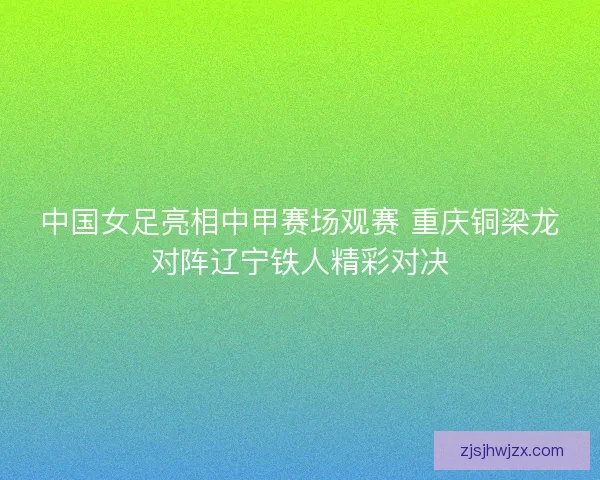 中国女足亮相中甲赛场观赛 重庆铜梁龙对阵辽宁铁人精彩对决